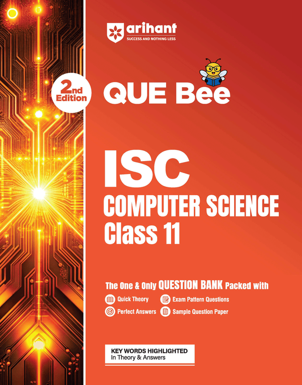 ISC Computer Science Class 11 Exam Book | Quick Theory, Exam Pattern Questions & Sample Papers | As per Latest ICSE Syllabus | Que Bee 2nd Edition