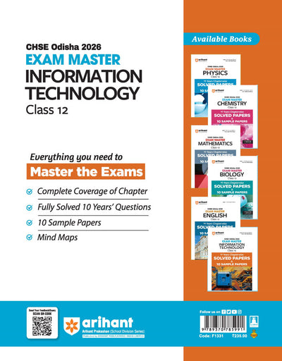 CHSE Odisha Class 12 Information Technology Master 2026 Book Cover Image