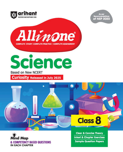 CBSE All in One ScienceClass 8 Exam 2025–26 | Sample Question Papers |Based on New NCERT Released in July 2025