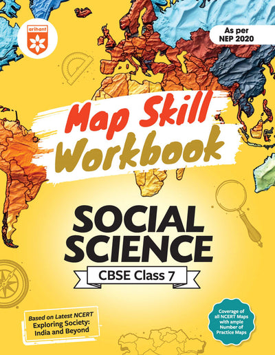 Combo of Lab Manual Mathematics, Science & Map Skill Workbook Social Science CBSE Class 7 | NEP 2020 Edition | English Medium