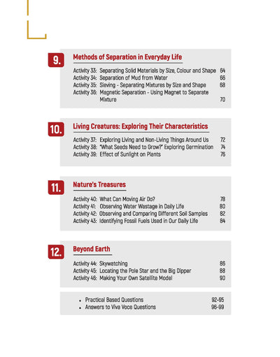 Lab Manual Science CBSE Class 6 | NEP 2020 Edition | Colour Diagrams, DIY Activities & NCERT Experiments