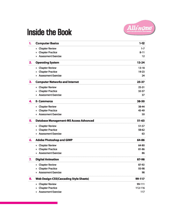 All in One Computer Applications for Class 8th | NEP 2020 Aligned | Complete Study Guide with Clear Theory, Chapter Exercises, Sample Papers | Mind Maps in Each Chapter | Competency-Based & Skill-Oriented Questions