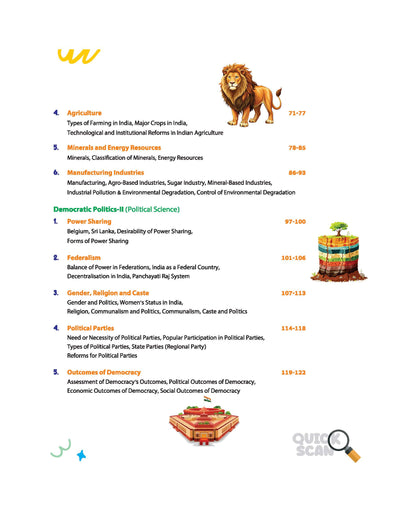 Quick Scan Social Science | CBSE Class 10 | Fast Revision Notes for High Scores | NCERT Theory, Handwritten Notes, Flow Charts & Tables, 3D Images | Based on Latest CBSE Syllabus