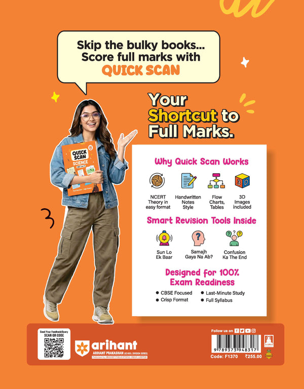 Quick Scan Science | CBSE Class 10 | Fast Revision Notes for High Scores | NCERT Theory, Handwritten Notes, Flow Charts & Tables, 3D Images | Based on Latest CBSE Syllabus