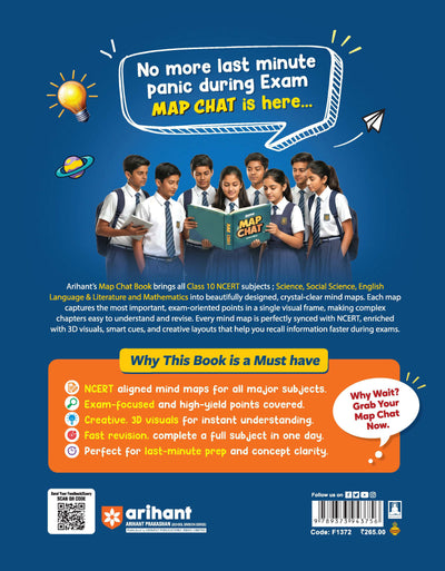 CBSE Map Chat Class 10 | Science, Social Science, Mathematics & English |Exam-Focused High-Yield Points with 3D Visuals | Best for Fast Revision, Concept Clarity & Last-Minute Exam Prep