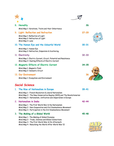 CBSE Map Chat Class 10 | Science, Social Science, Mathematics & English |Exam-Focused High-Yield Points with 3D Visuals | Best for Fast Revision, Concept Clarity & Last-Minute Exam Prep