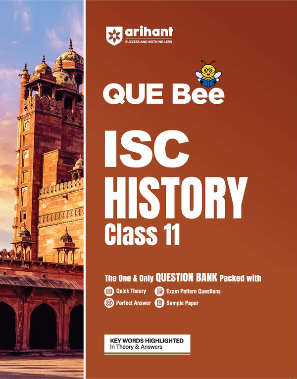 ISC History Class 11 Exam | Quick Theory, Exam Pattern Questions & Sample Papers | As per Latest ICSE Syllabus | Que Bee 2nd Edition