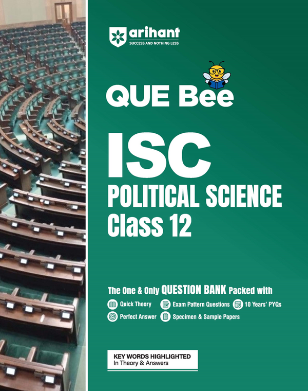 ISC Political Science Class 12 Exam | Quick Theory, Exam Pattern Questions & Sample Papers | As per Latest ICSE Syllabus | Que Bee 2nd Edition