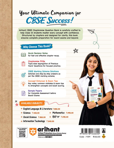 CBSE Social Science Class 10 Chapterwise Question Bank for Board Exam 2027 | 1Chapterwise PYQs with Revision Theory, Detailed Solutions, Exam Tips & Sample Papers as per Latest CBSE Syllabus & Exam Pattern