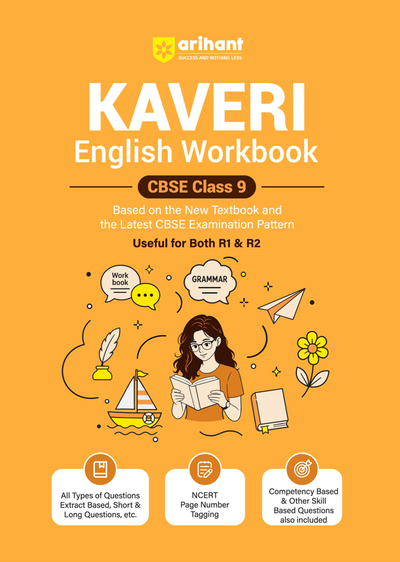 Kaveri English Workbook for CBSE Class 9 | All Types of Questions - MCQs, CBQs, A/R, Very Short, Short & Long | NCERT Page Tagging | Based on New NCERT Textbook & Latest CBSE Pattern