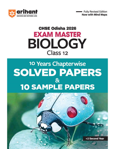 CHSE Odisha Class 12 English Biology Master 2026 | 10 Years Chapterwise Solved Papers & 10 Sample Papers | Fully Revised Edition | +2 Second Year