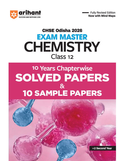 CHSE Odisha Class 12 Chemistry Master 2026 | 10 Years Chapterwise Solved Papers & 10 Sample Papers | Fully Revised Edition | +2 Second Year