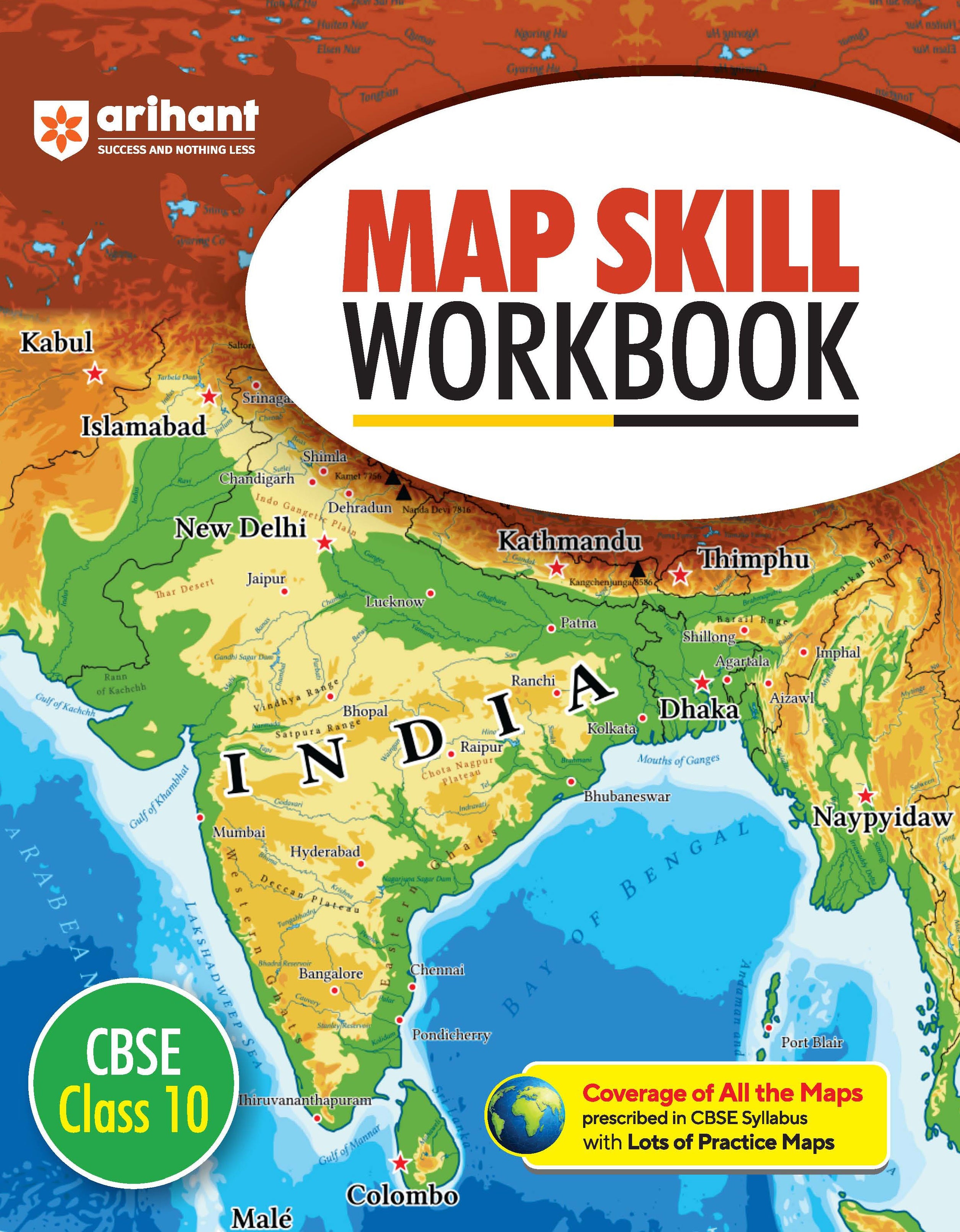 Buy Map Skill Workbook for CBSE Class 10th – arihantbooks