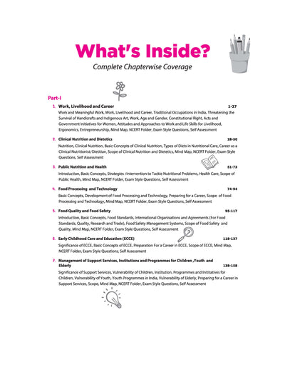 All in One Home Science Class 12 CBSE 2026-27 Table of Contents
