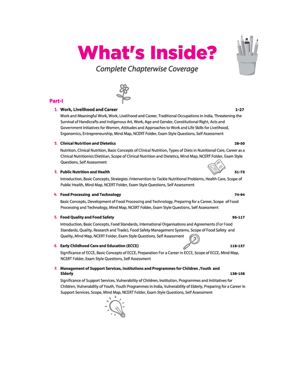 All in One Home Science Class 12 CBSE 2026-27 Table of Contents