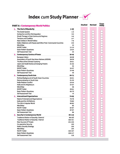CBSE All in One Political Science Class 12 Exam 2025-26 | Board Question Upto 2025, Sample Question Papers | Including Mind Maps