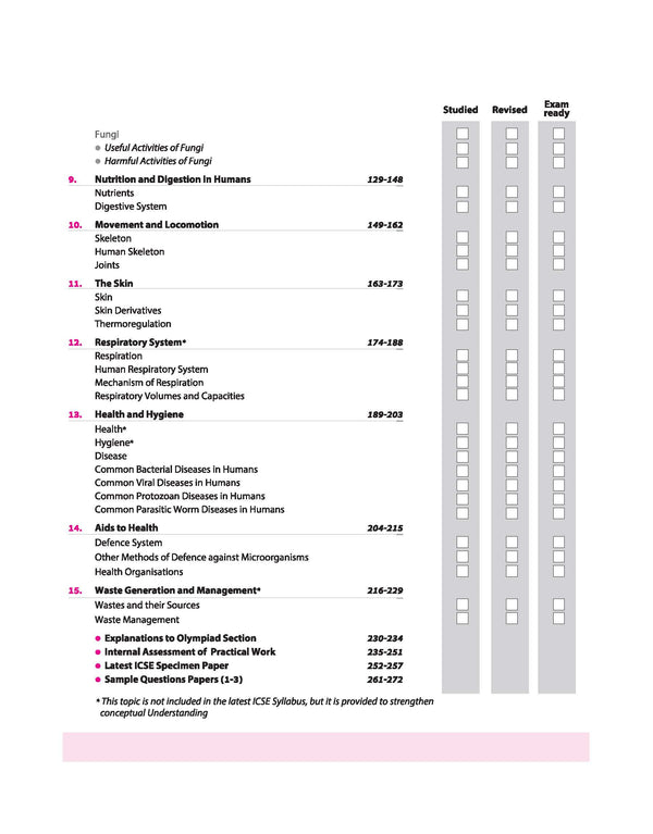 ICSE All in One Biology Class 9 Exam 2027 | Complete Study Guide with Internal Assessment | Theory, Chapter Exercises, Sample Papers & Exam Questions