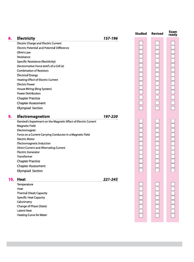 ICSE All In One Physics Class 10 Exam 2026 | Exam Pattern Questions, In-Text & Chapter Exercises, Specimen & Sample Papers With Board's Questions Upto 2025