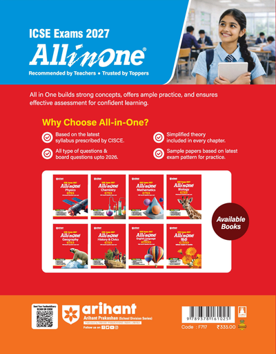 ICSE All in One Chemistry Class 10 Exam 2027 book cover