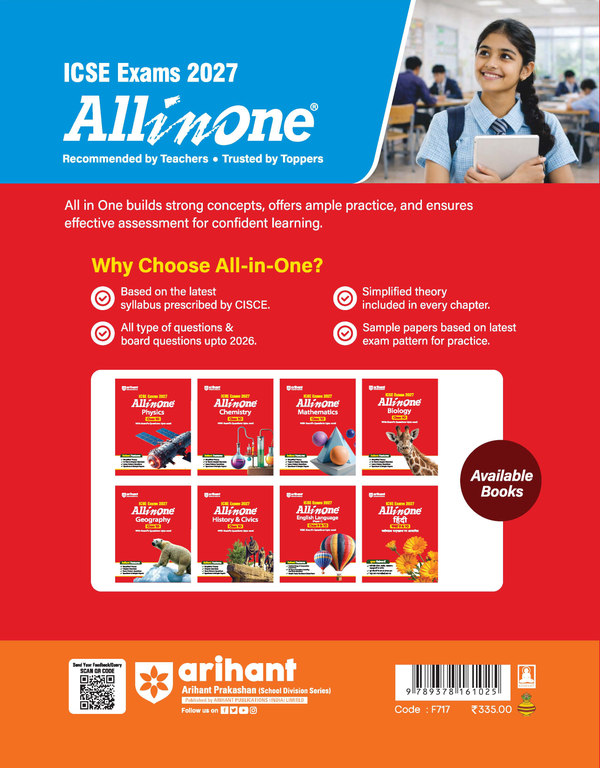 ICSE All in One Chemistry Class 10 Exam 2027 book cover