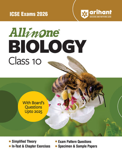 Combo of ICSE All in One Class 10th Exam 2026 | Physics, Chemistry, Mathematics & Biology | With Free Class 10th Mathematics I-Succeed Sample Paper