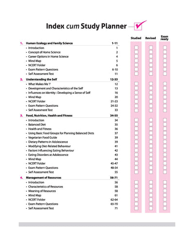 CBSE All in One Home Science Class 11 Exam 2025-26 | NCERT & Other Important Questions, Sample Question Papers | Including Mind Maps & Practical Work