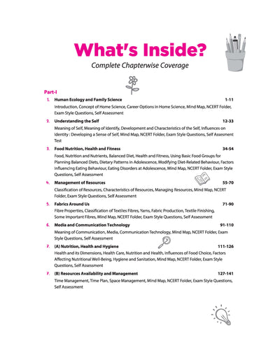 All in One Home Science Class 11 CBSE 2026-27 Table of Contents