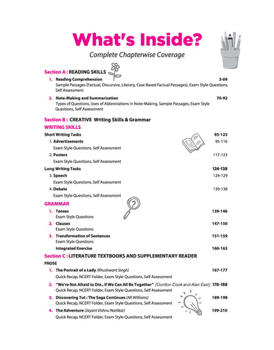 All in One English Core Class 11 CBSE 2026-27 Table of Contents