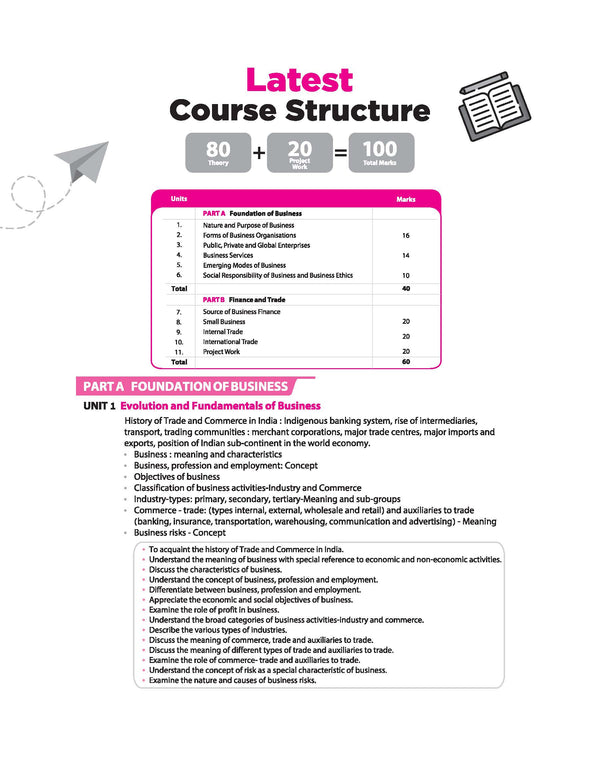 All in One Business Studies  Class 11 for CBSE Exam 2026-27 | NCERT Based Complete Theory, Practice Exercises, CBQs, A-R, Sample Papers & Mind Maps | Revised Edition as per Latest Syllabus