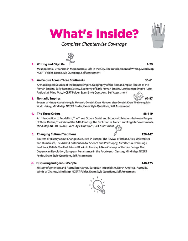 All in One History Class 11 CBSE 2026-27 Table of Contents