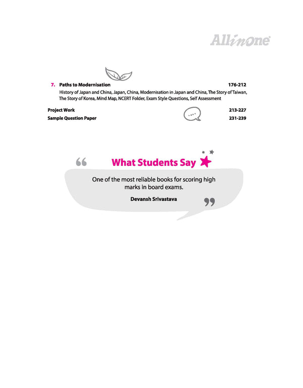 All in One History Class 11 CBSE 2026-27 Table of Contents