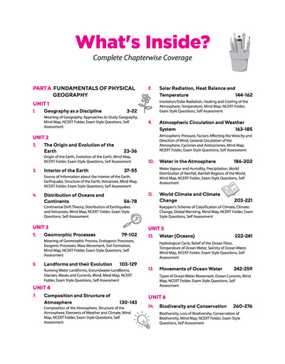 All in One Geography Class 11 CBSE 2026-27 Table of Contents