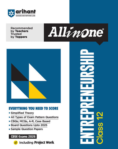 CBSEAll In One Entrepreneurship Class 12th Exams 2025-26