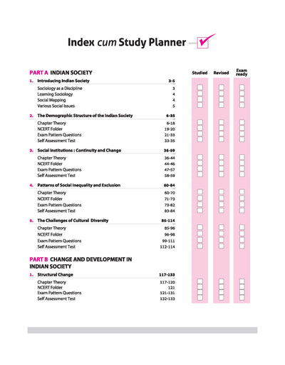 CBSE All in One Sociology Science Class 12 Exam 2025-26 | Ncert & Other Important Questions CBQs, MCQs, A-R, Case Based, Board Question Upto 2025, Sample Question Papers | Including Mind Maps