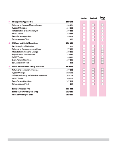CBSE All in One Psychology Class 12 Exam 2025-26 | NCERT Ques. & Other Important Questions, Sample Question Papers | Including Project Work