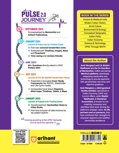 Pulse 2.0 Handwritten Notes to Video Books Modern Indian History for UPSC, State PCS & Other Competitive Exam | Revised 2nd Edition | English Medium