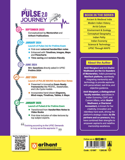 Pulse 2.0 Handwritten Notes to Video Books Conceptual Geography for UPSC, State PCS & Other Competitive Exam | Revised 2nd Edition | English Medium