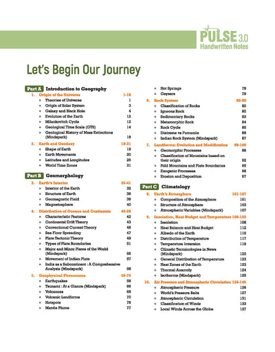 PULSE 3.0 Handwritten Notes: Conceptual Geography