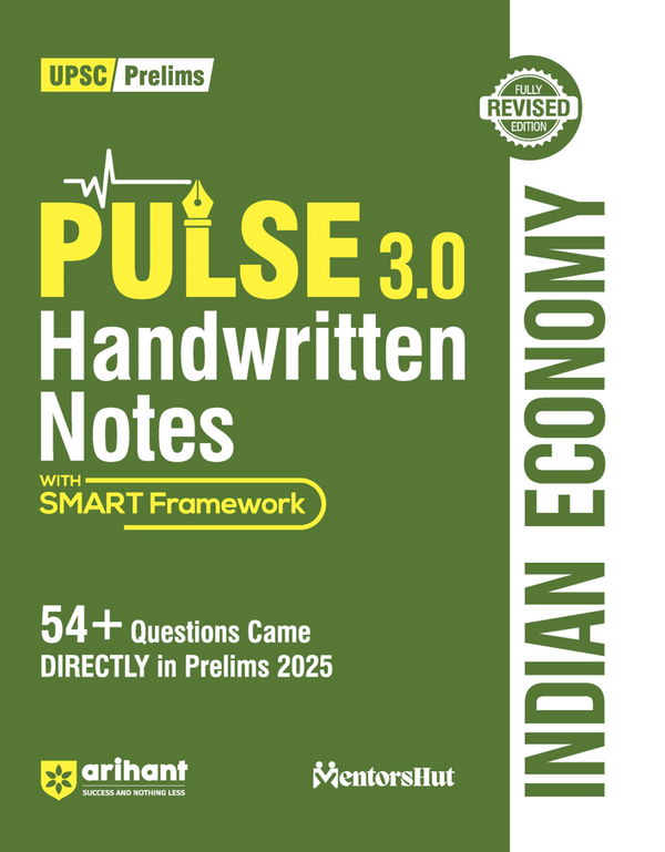 Combo of Pulse 3.0 Hand Written Notes Geography, Art & Culture, Modern Indian History, Ancient & Medieval India,  Environment & Eco., Indian Polity, Indian Eco., Sci. & Tech, UPSC Through Maps | With Free Headline Current Affairs 2026 | English Medium
