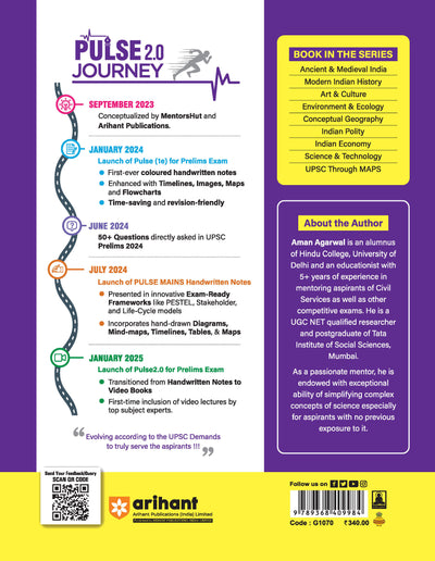Pulse 2.0 Handwritten Notes to Video Books Science & Technology for UPSC, State PCS & Other Competitive Exam | Revised 2nd Edition | English Medium