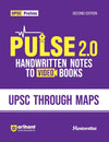 Pulse 2.0 Handwritten Notes to Video Books UPSC Through Maps for UPSC, State PCS & Other Competitive Exam | Revised 2nd Edition | English Medium