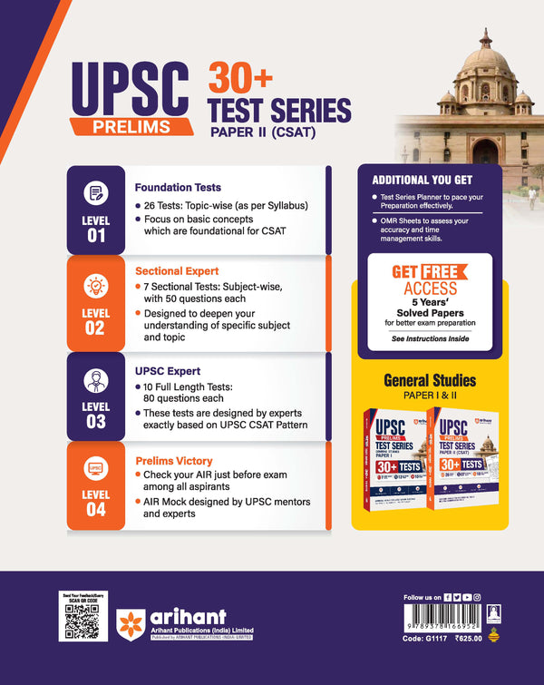 UPSC IAS Prelims 2027 CSAT (General Studies Paper II) Test Series | 30+ Tests with 26 Topical Tests, 7 Sectional Tests & 10 Full-Length Mock Tests | OMR Sheets, AIR Mock Test & 100 Trending Topics