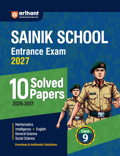 AISSEE Sainik School Class 9 Entrance Exam 2027 | 10 Solved Papers (2026- 2017) | Errorless & Authentic Solutions