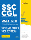 Combo of SSC CGL Exam 2025 | Study Guide + Solved Papers & Practice Sets | With Free Statik Gk Scorer | English Medium
