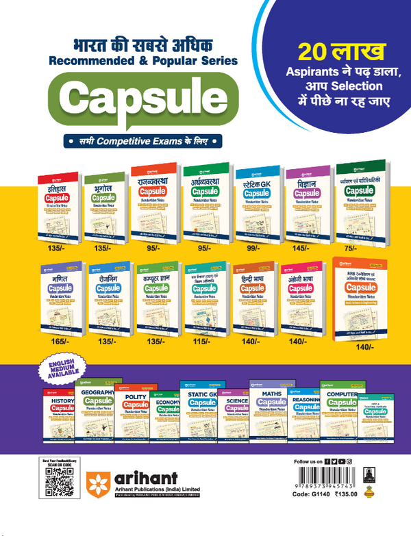 Geography (Bhugol) Capsule Handwritten Notes | Short Notes for SSC, Railway, Police, NDA, CDS, CAPF & State PCS | 2nd Revised Edition