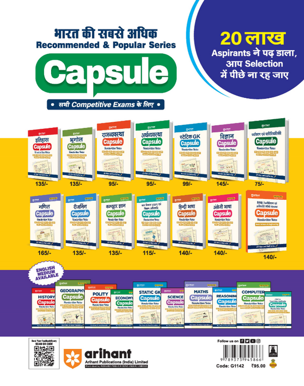 Economy (Arthvyavastha) Capsule Handwritten Notes | Short Notes for SSC, Railway, Police, NDA, CDS, CAPF & State PCS | 2nd Revised Edition