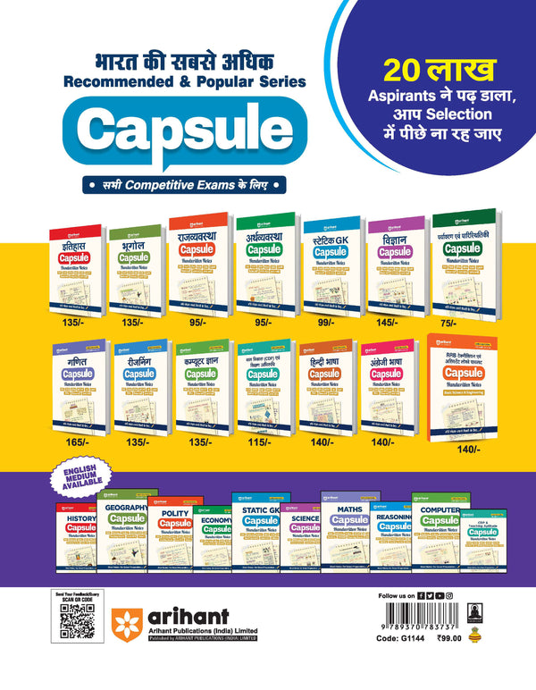 Static GK Capsule Handwritten Notes | For SSC, Railway, Police, CDS, CAPF and other Competitive Exam | Hindi Medium