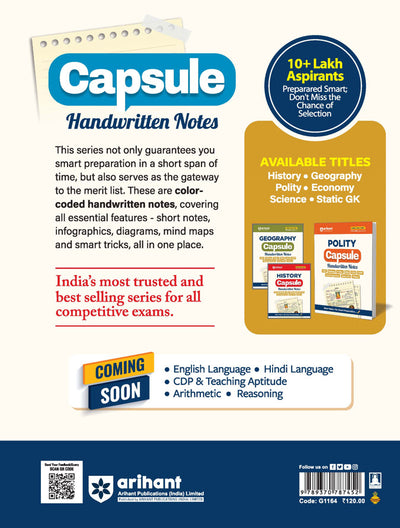 Static GK CapsuleHandwritten Notes | For SSC, Railway, Police, CDS, CAPF and other Competitive Exam