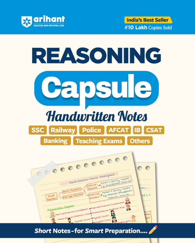 Combo of Capsule Handwritten Notes | Maths, Reasoning & Computer Knowledge | English Medium