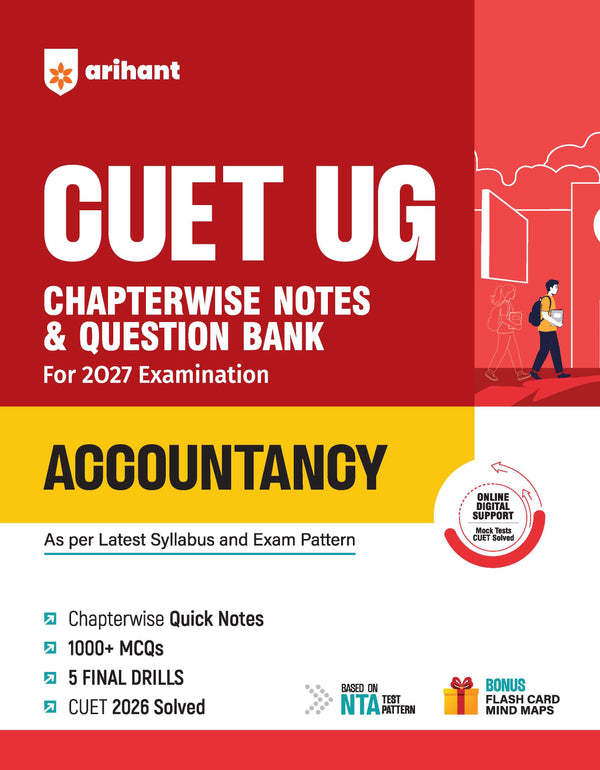 CUET UG 2027 Accountancy | Chapterwise Notes & Question Bank | 1000+ MCQs, 5 Final Drills & CUET 2026 Solved Paper | Mindmaps & Flash Cards | Free Online Mock Test